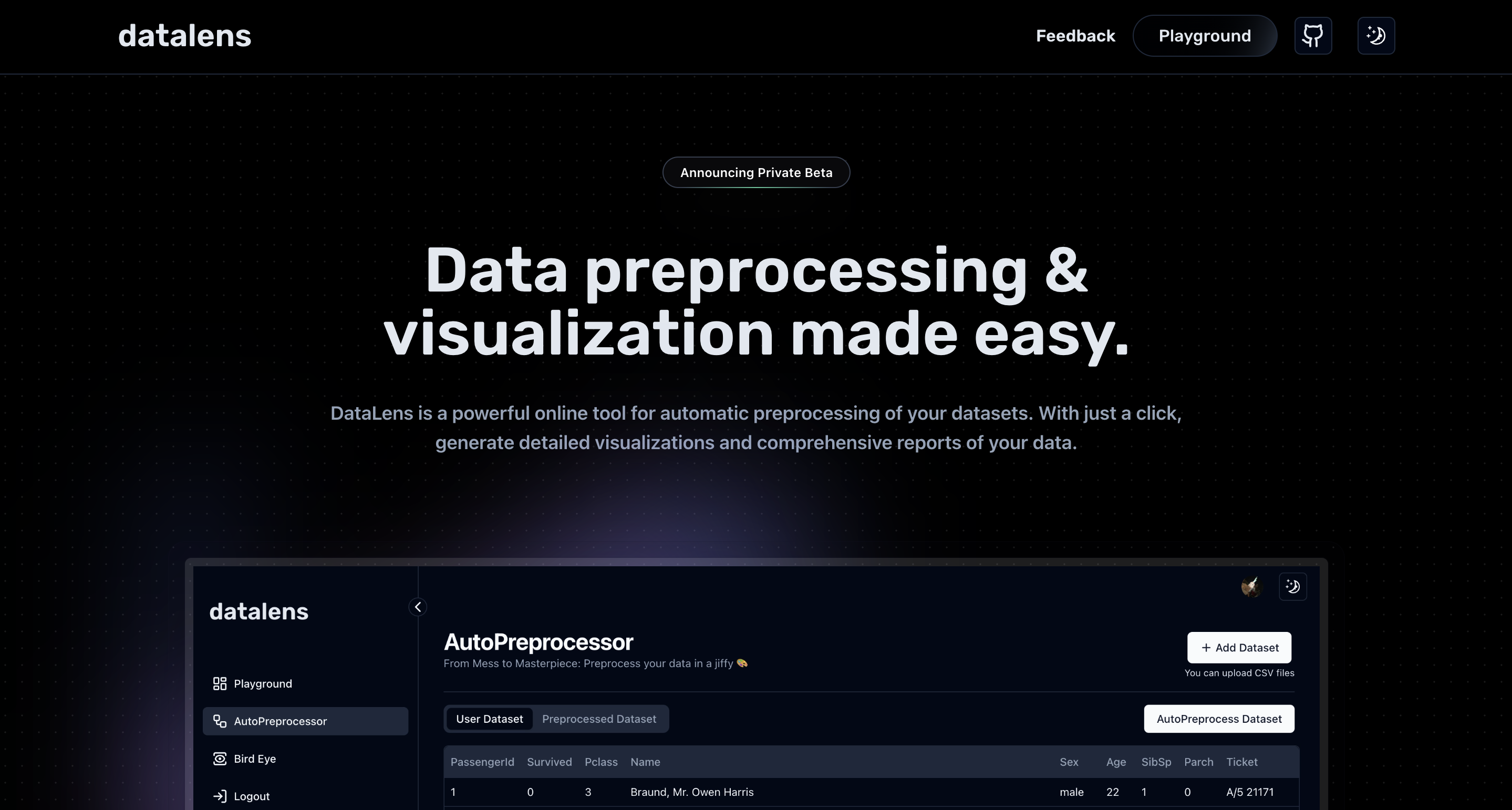 project snapshot